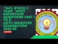 TAFL most important questions aktu semester examination