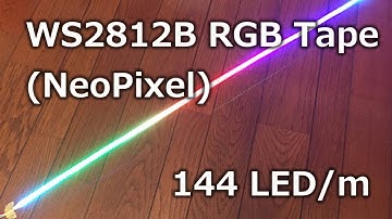 WS2812B RGB LED (NeoPixel) Tapeを試してみた