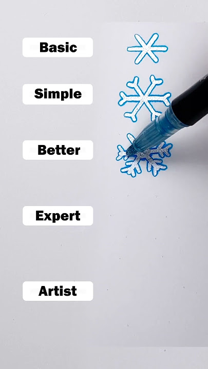 Draw Snowflakes! #art #drawing #shorts #snowflake #howtodraw #quickdrawing #easydraw #christmas