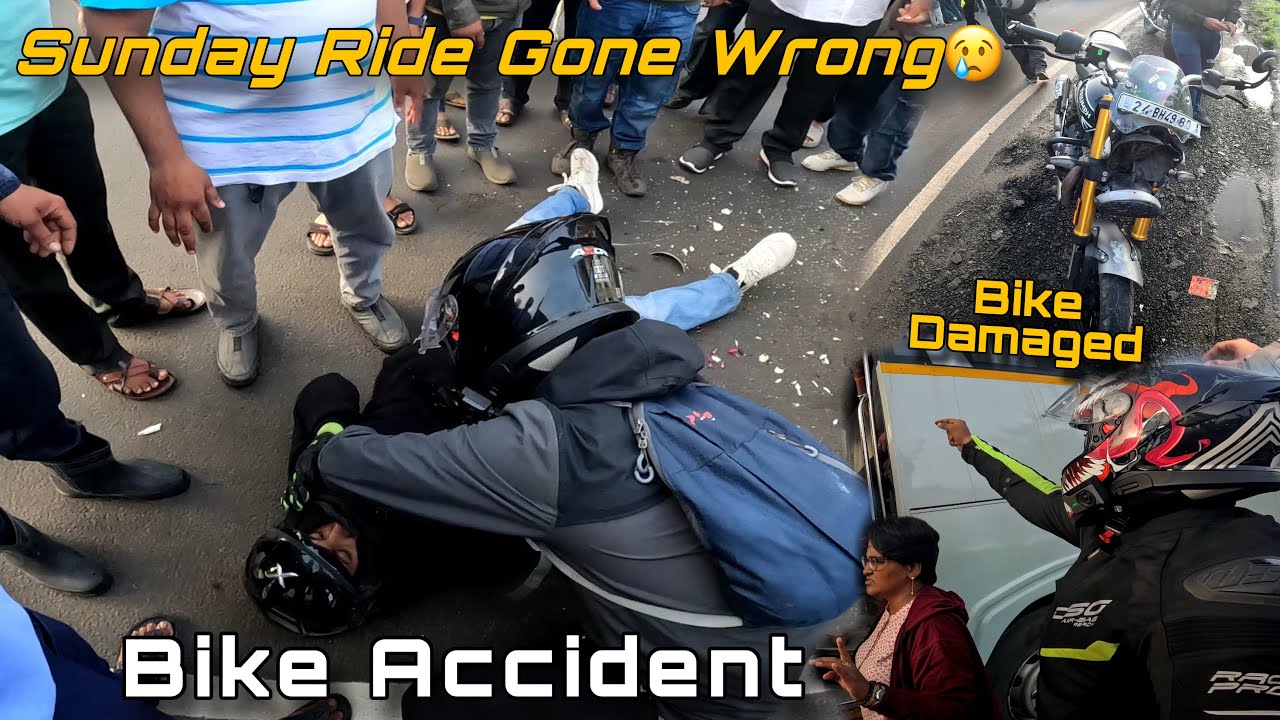 Sunday Breakfast Ride Gone Wrong - Lonavla Bike Accident- Tamhini Ghat Ride EP -01 