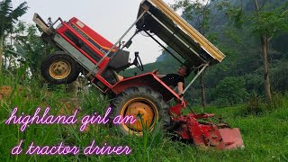 A highland girl chooses a career as a tractor driver @QuangMinhToan