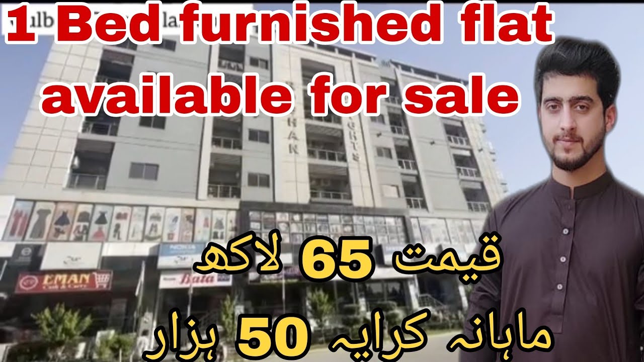 One Bed furnished apartment,Flat available for sale demand 65 lac