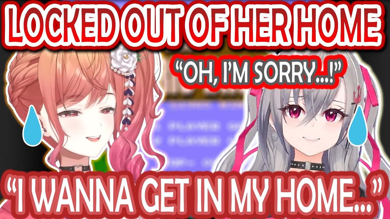 Riona Cozily Streams From Ririka's House While Ririka Gets Locked Out of It