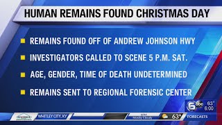 Human remains found Christmas Day