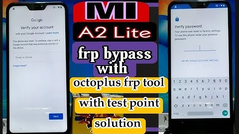 Mi A2 Lite frp bypass/google lock remove with octoplus frp tool