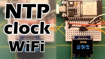 IoT Based Clock | NTP | NodeMCU  NTP Clock using ESP32 and ESP8266 | clock NTP OLED