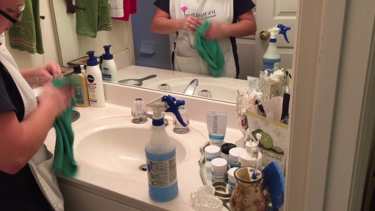 Cleaning Bathroom Counters Youtube