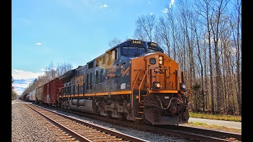 CSXT #3440 "Spirit of Ravenna" Leads Q422-01 in Arkendale, VA | 4/1/2022