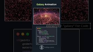 Full Galaxy Animation using HTML CSS JavaScript #coding #webdesign #viral #shorts Update