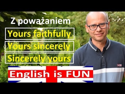 Wideo: Jak Zakończyć Formalny List