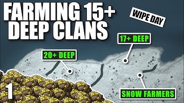 I BUILT BETWEEN THREE 15+ DEEP CLANS ON WIPE DAY | Solo Rust