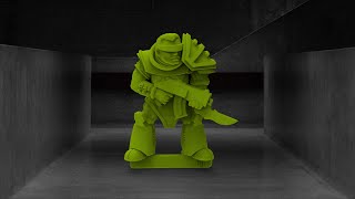 WIP - RT Mercenary - Test Render - 28mm Wargaming Miniature