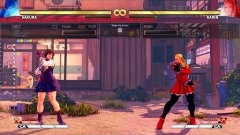 Street Fighter V - Sakura Meaty Charged Hadouken Setup