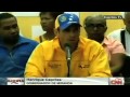 Capriles pide al gobierno que termine la represión