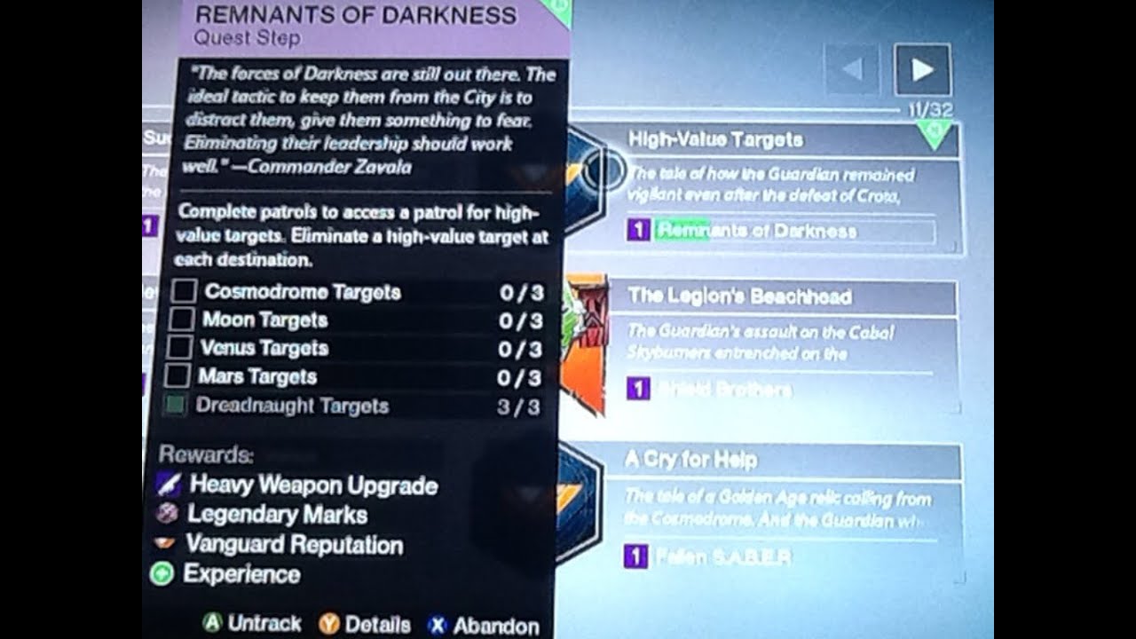 Destiny the taken king High value targets quest ( step one remenants of ...