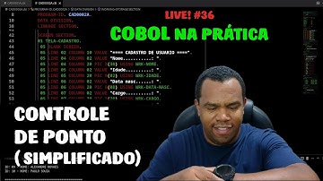 💻 COBOL na prática [VSCode + GnuCOBOL] #36 | Controle de Ponto (simplificado)