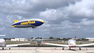 Goodyear Blimp Taking Off From North Perry Airport