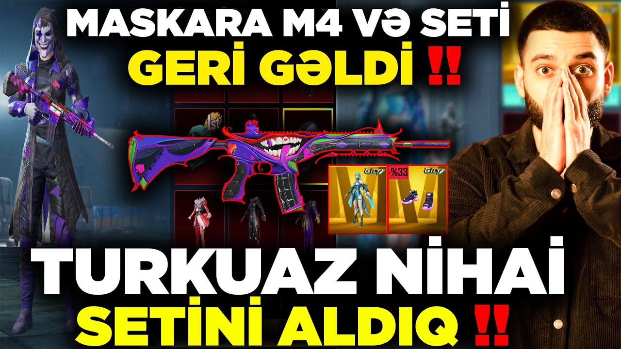20000 UC YƏ FULLƏDİK !! OYUNA MASKARA SETİ VƏ M4 GƏLDİ 😍!!PUBG MOBİLE ...