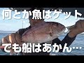 船めげて、それでも何とか魚はゲット・・・でも参った！