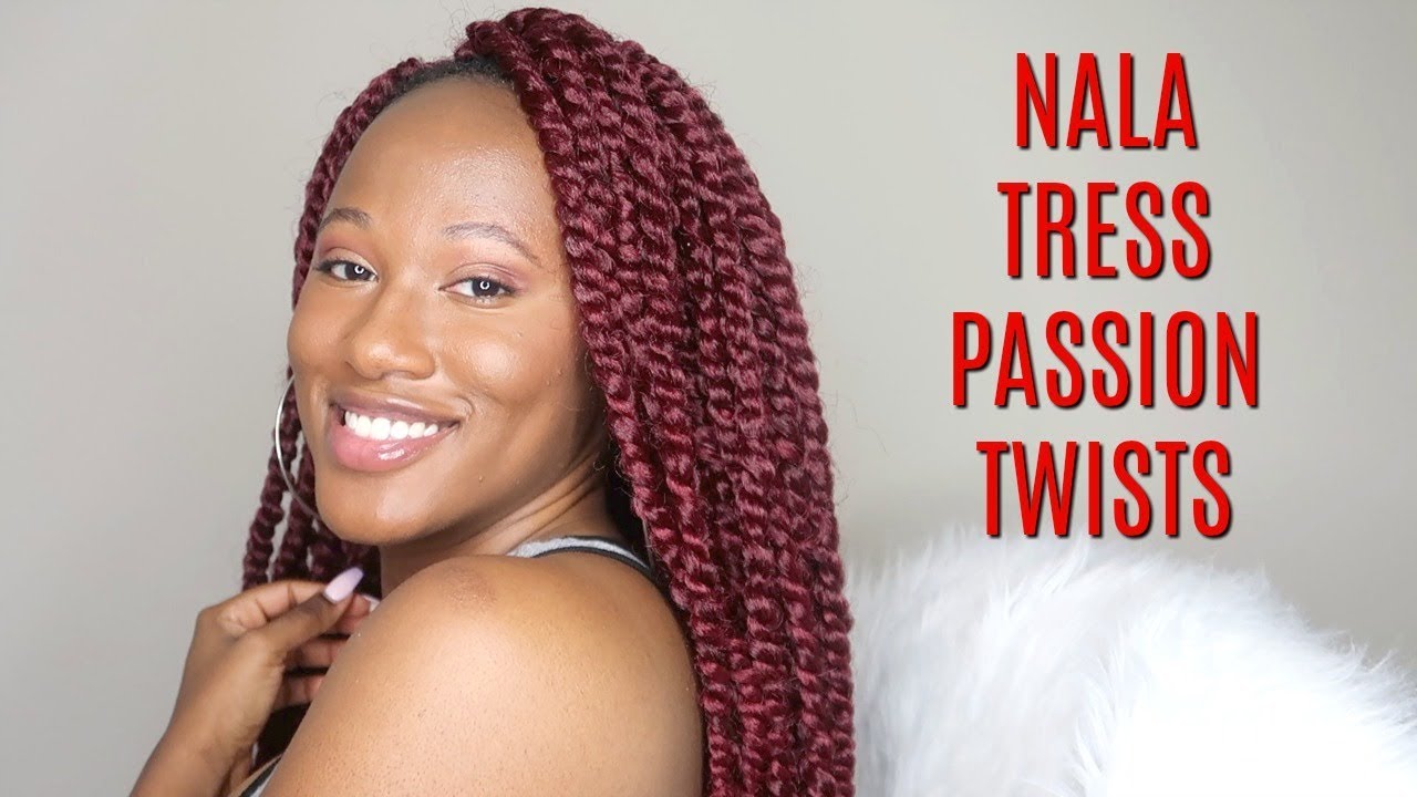 Nala Tress Passion Twist By Janet Collection Burgundy Youtube