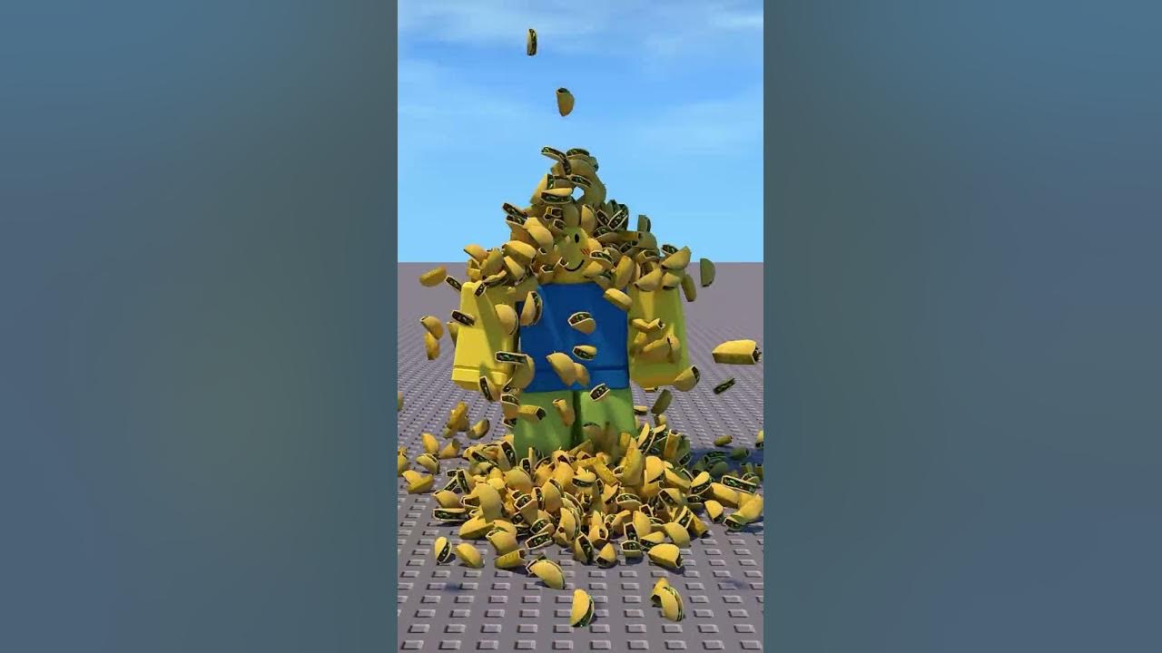 raining TACOS 🌮 in roblox #shorts