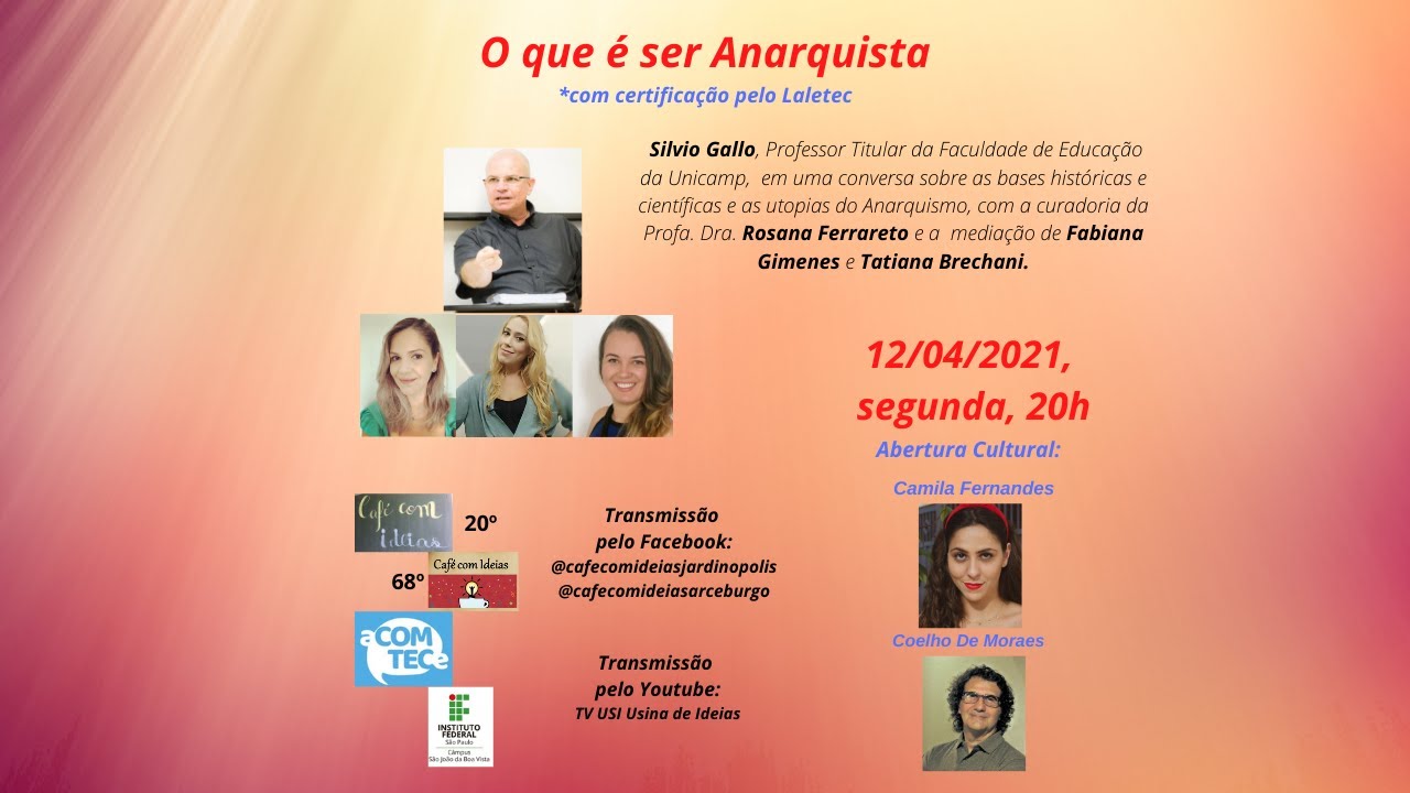 O QUE É SER ANARQUISTA, com Silvio Gallo - YouTube