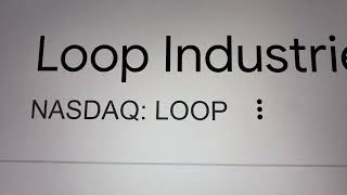 🔴 Loop Industries Inc. LOOP Stock Trading Facts 🔴