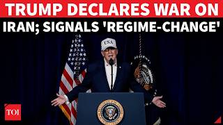 IRAN WAR: Trump's First Video Message To Khamenei & Iranians; Confirms Combat Ops | 'Surrender Now'