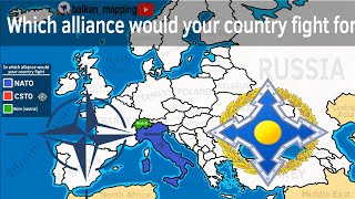 in which alliance would your country fight? Nato vs Csto