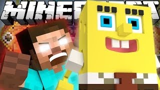 If Herobrine met SpongeBob   Minecraft   ExplodingTNT