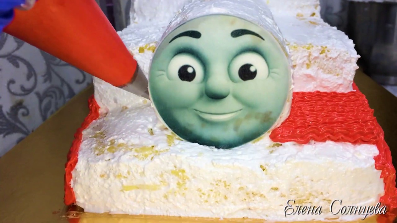 КАК УКРАСИТЬ ТАКОЙ ТОРТ? МАСТЕР КЛАСС / ПАРОВОЗИК ТОМАС