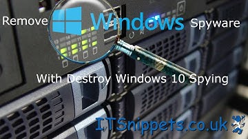 Remove Windows 10 Spyware with DWS - Destroy Windows 10 Spyware