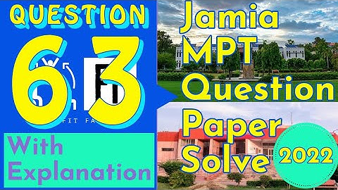 JMI MPT Entrance 2022 Question Paper Solution with Explanation📚-Question 63/ Creep & Fatigue Failure