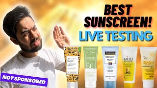 Sunscreen Showdown :Top 5 Best sunscreen in India | Honest Review With Live Results #sunscreen