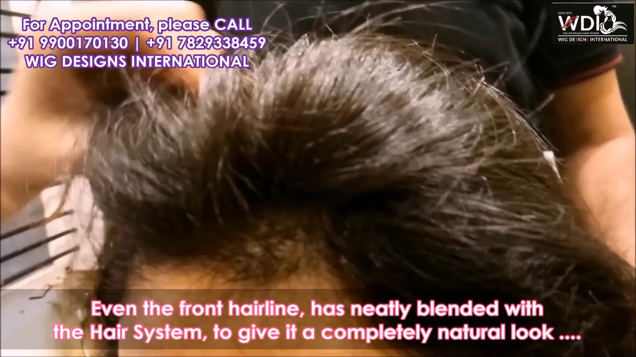 Natural Human Hair Wigs in Mumbai - Call 7829338459 - Bonding Fixing Men  Women India - YouTube