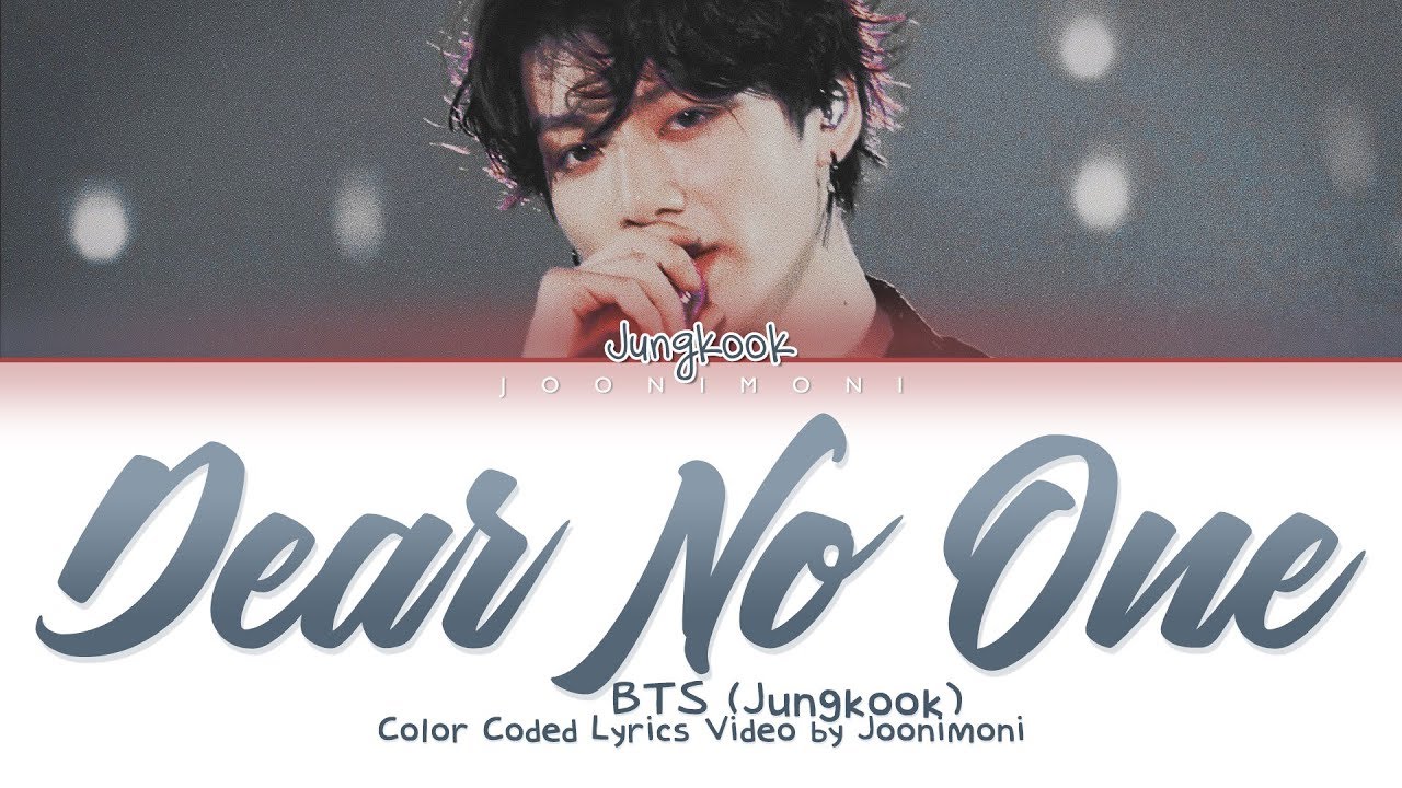 BTS JUNGKOOK   Dear No One Cover English Lyrics  HappyBirthdayJungkook