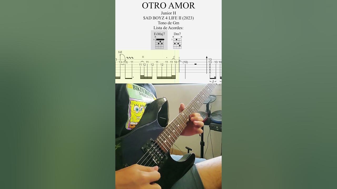 OTRO AMOR - Junior H || Tutorial guitarra con tabs