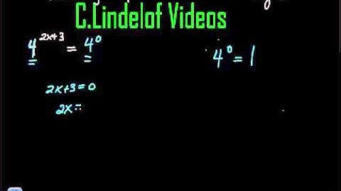Solving Exponential Equations Without Using Logarithms 1