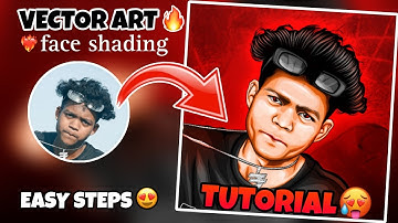 LEARN HOW TO MAKE VECTOR ART FACE SHADING || LIKE TEJASILLUSTRATOR || BY RUPESH ILLUSTRATOR..🔥