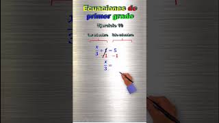 ECUACIONES DE PRIMER GRADO Super Fácil para principiantes - Ejercicio 10 - #ecuaciones #profeguille