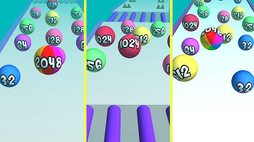 2048 Run Ball - All Levels Gameplay Walkthrough iOS & Android