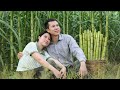 Harvesting and pressing sugarcane for juice - Making puffed rice, taking children to school