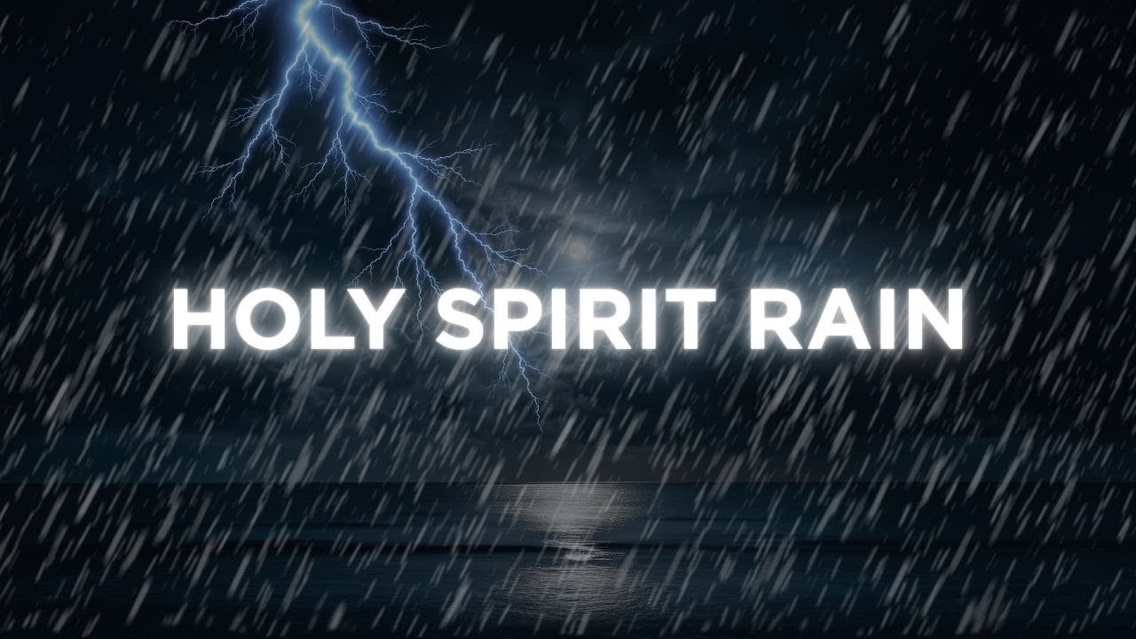 Calm Soaking Music with Heavy Rain and Thunder Sounds for Sleeping, Soaking Worship Music