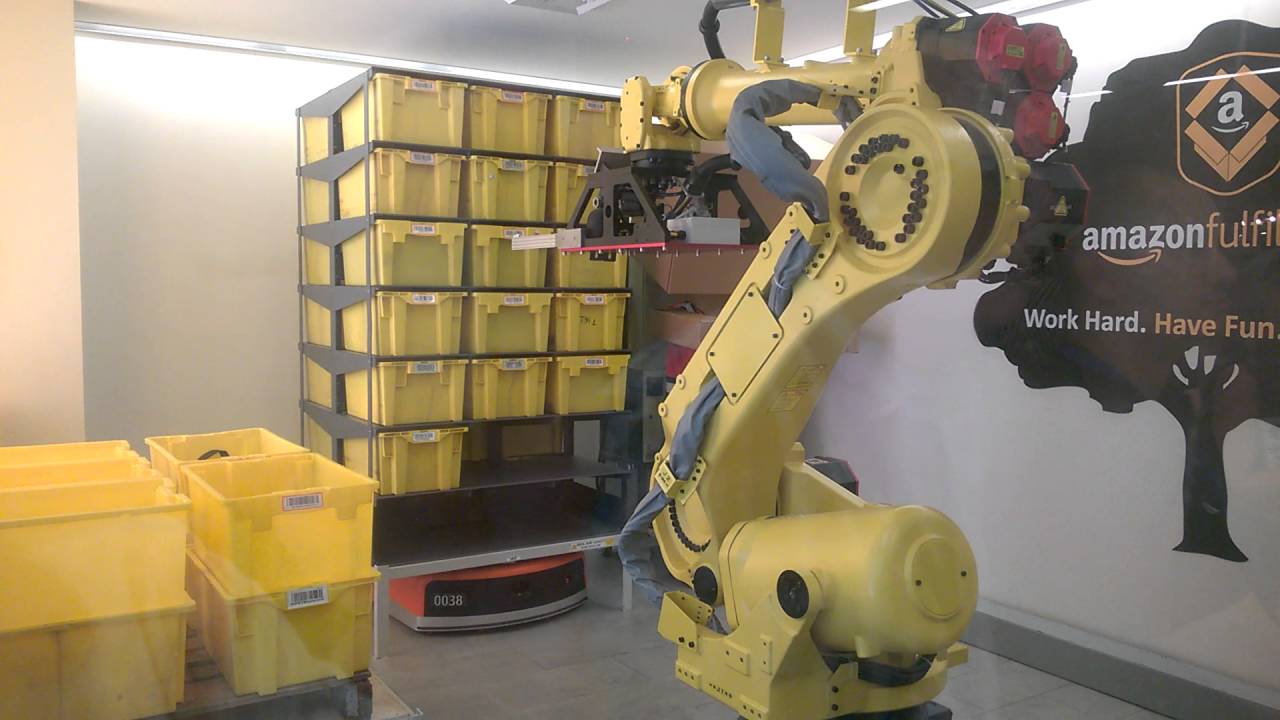 Tottie (Tote Robot) at Amazon's HQ YouTube