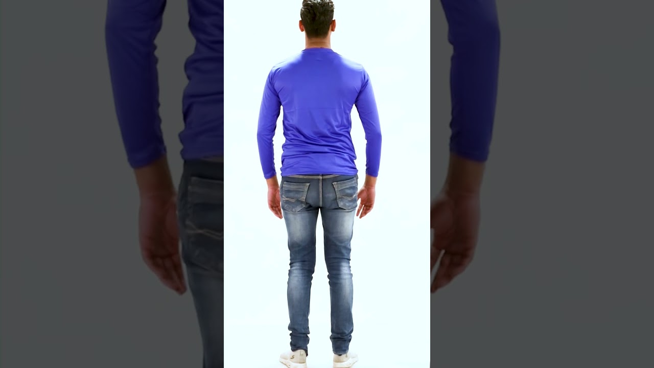 Celebrity Face Fashion ROUND NECK NEON BLUE T SHIRT 