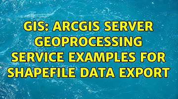 GIS: ArcGIS Server geoprocessing service examples for shapefile data export (2 Solutions!!)