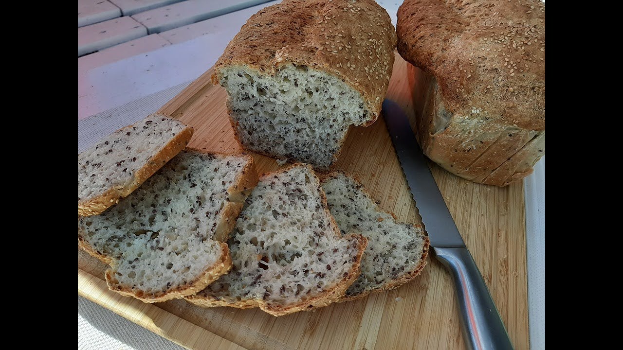 Chleb z ziarnami bez czekania ,