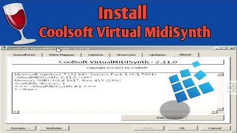 Virtual Midi Synth From CoolSoft On Exagar Windows Emulator
