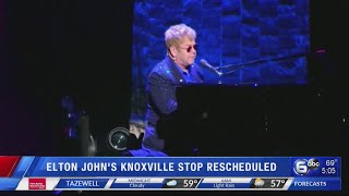 Elton John reschedules Knoxville stop