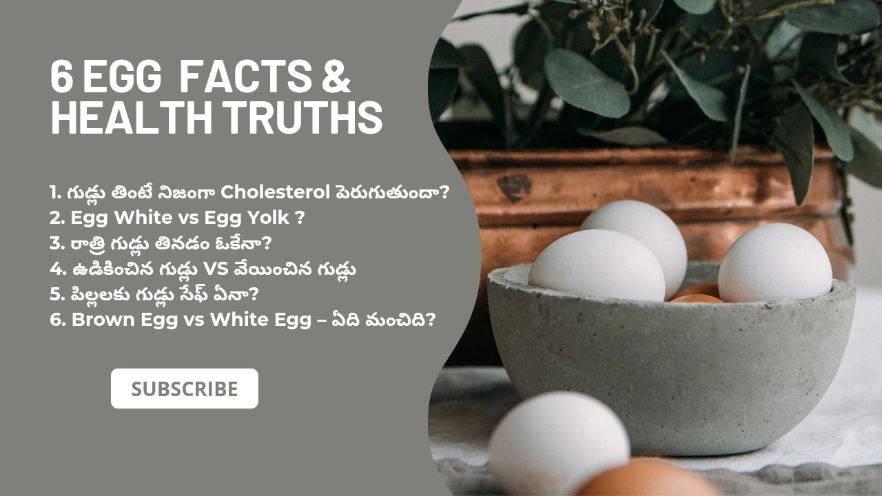 గుడ్లు తినేవాళ్లు తప్పకుండా చూడాలి! | Egg Myths, Facts & Health Truths Telugu